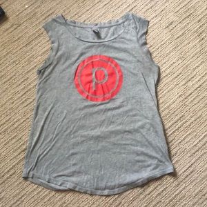 Pure barre gray logo tank